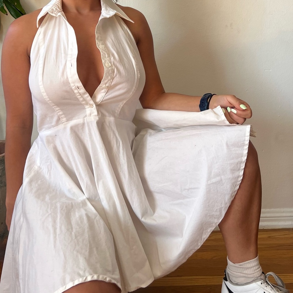 Cotton Spring Marilyn Halter Dress - Picture 2 of 5